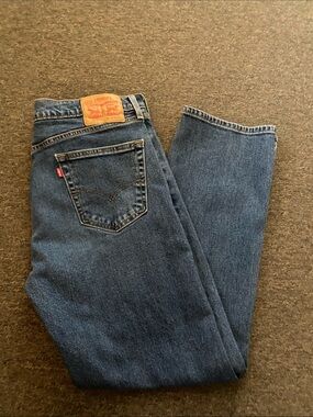 Levi's Straight Leg Men's Jeans - Dark Blue Denim